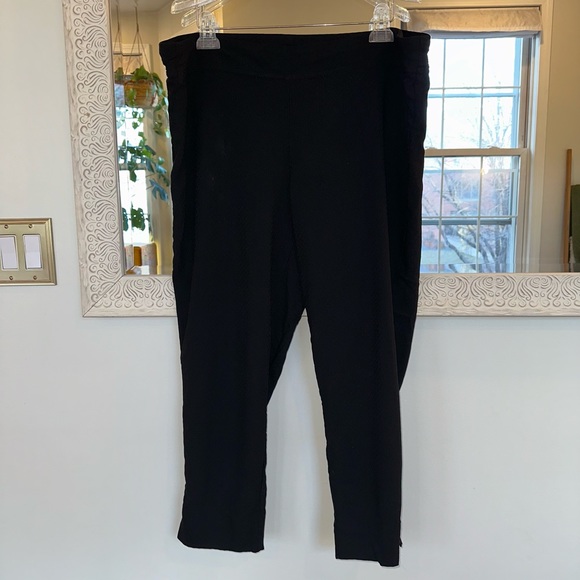 Lila Rose Black Patterned Stretch Pants / Leggings - 20W - Picture 3 of 3